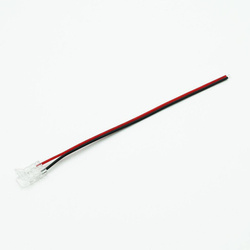 Single-sided connector for LED COB strips on CLICK with wire | 8mm