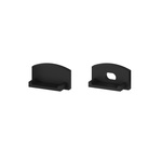 Set of black side caps for LED profiles W4