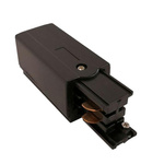 Right-hand end supply black - for 3-phase busbar