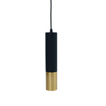 LUMO black-gold pendant rail luminaire - for 1-phase track