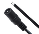 Two-core DC cable 2x0.5mm2 with jack 2.1x5.5mm | 1.5m jack.